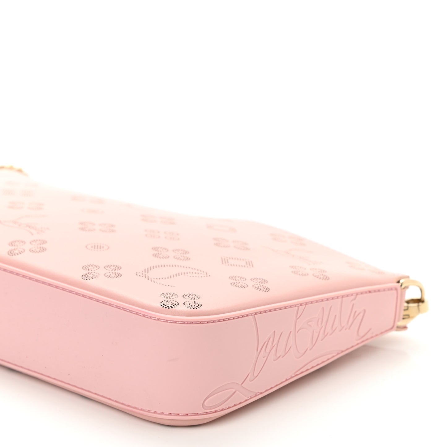 Calfskin Loubila Loubinthesky Chain Clutch Rosy