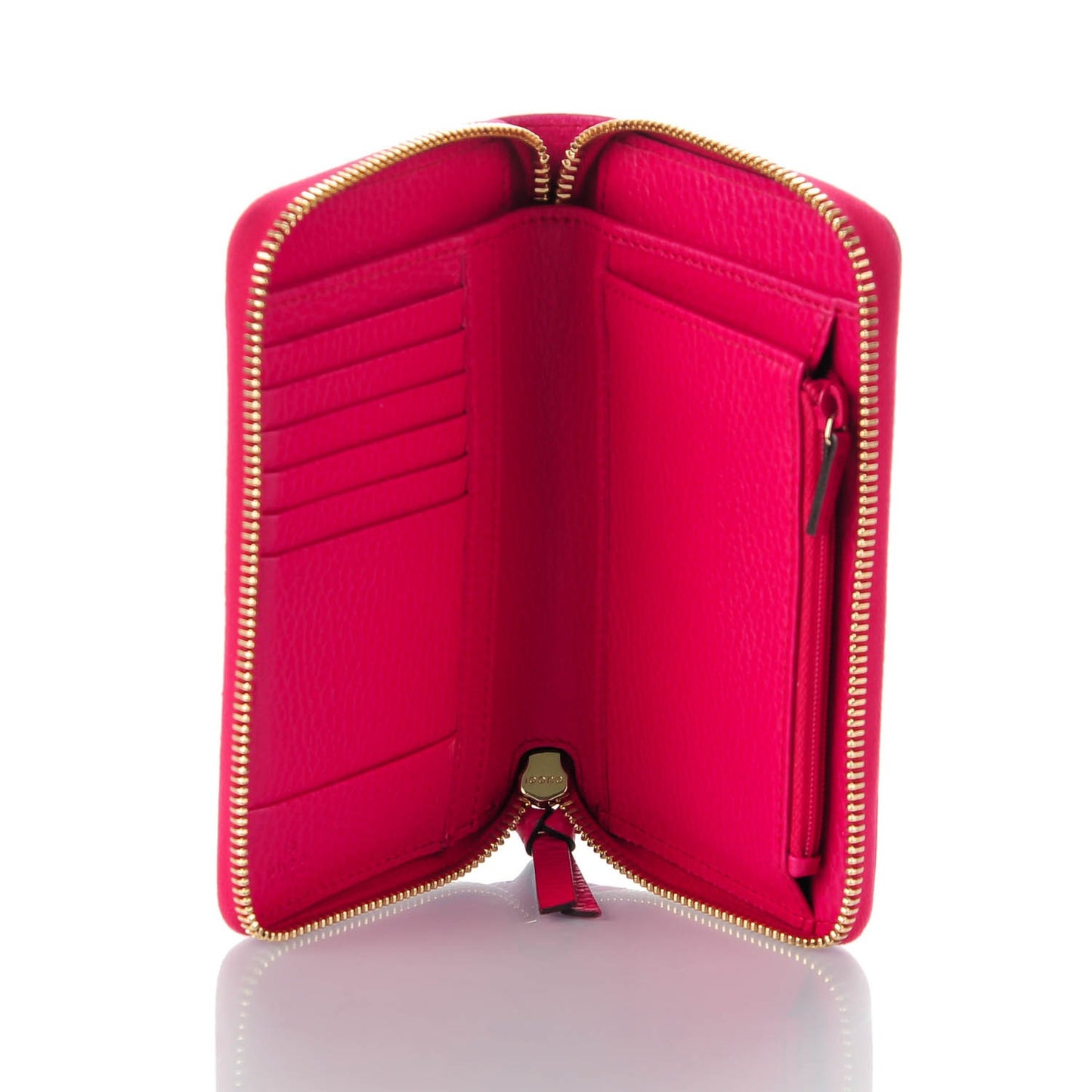 Dollar Calfskin Medium Swing Zip Around Wallet Blossom