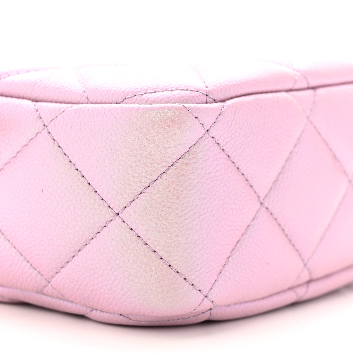 Chanel Iridescent Caviar Quilted Mini My Perfect Camera Case Pink 9 of 11