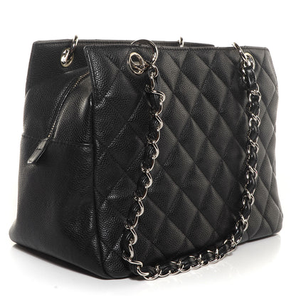 Chanel Caviar Quilted Petit Timeless Tote PTT Black 3 of 9