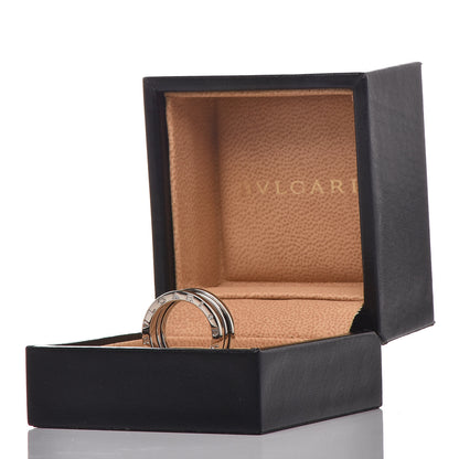 Bulgari 18K White Gold B.Zero1 Two-Band Ring 50 5.25 8 of 8