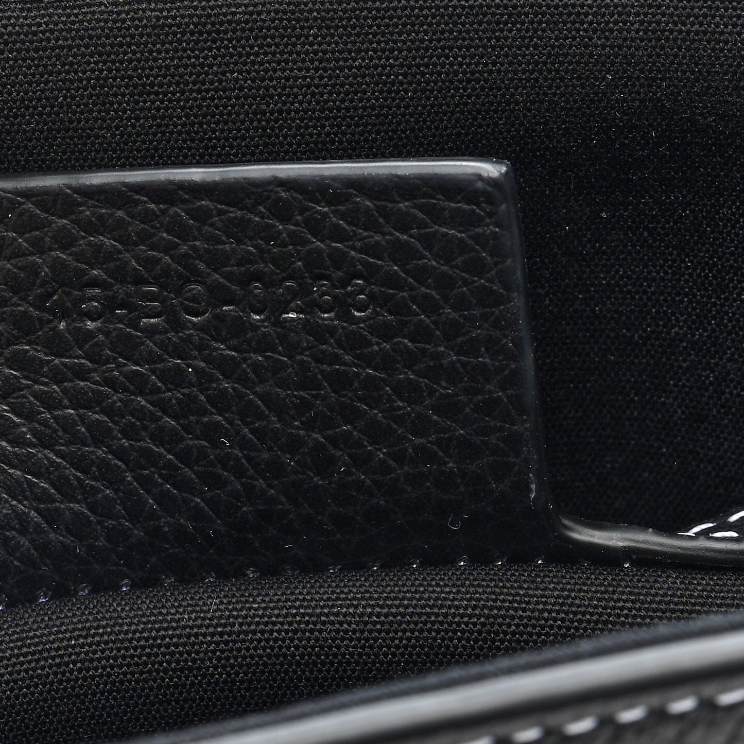 Grained Calfskin Saddle Pouch With Strap Black