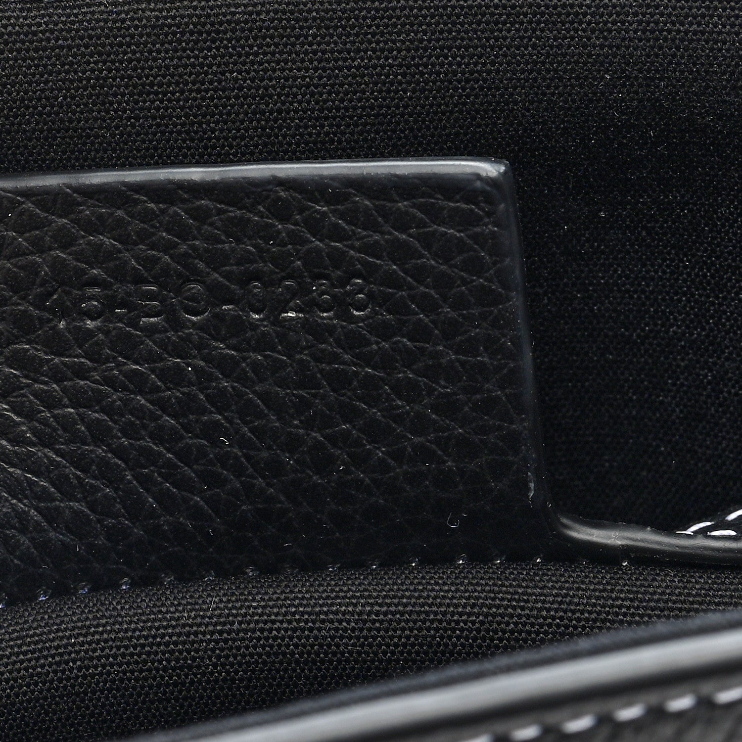 Christian Dior Grained Calfskin Saddle Pouch With Strap Black 7 of 10