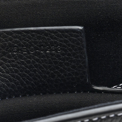 Christian Dior Grained Calfskin Saddle Pouch With Strap Black 7 of 10