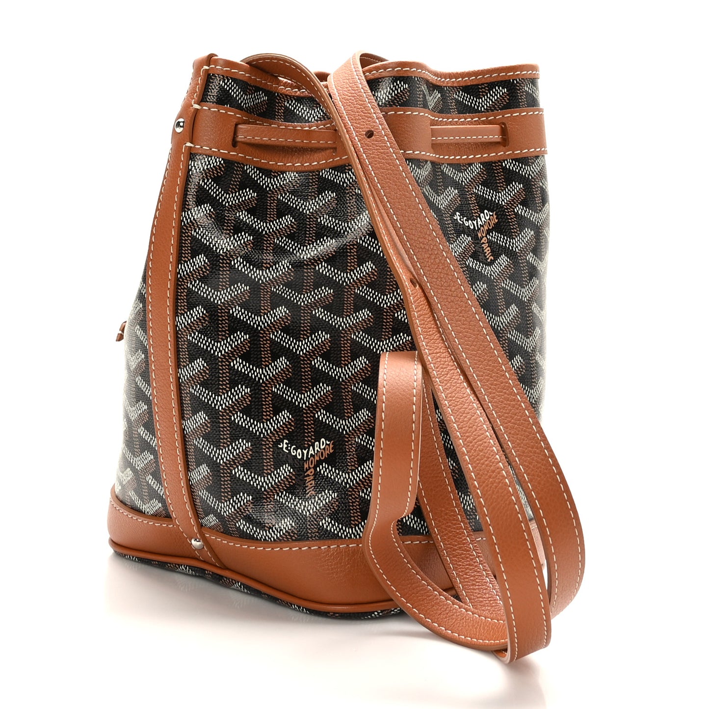 Goyardine Petit Flot Bucket Bag PM Black Gold