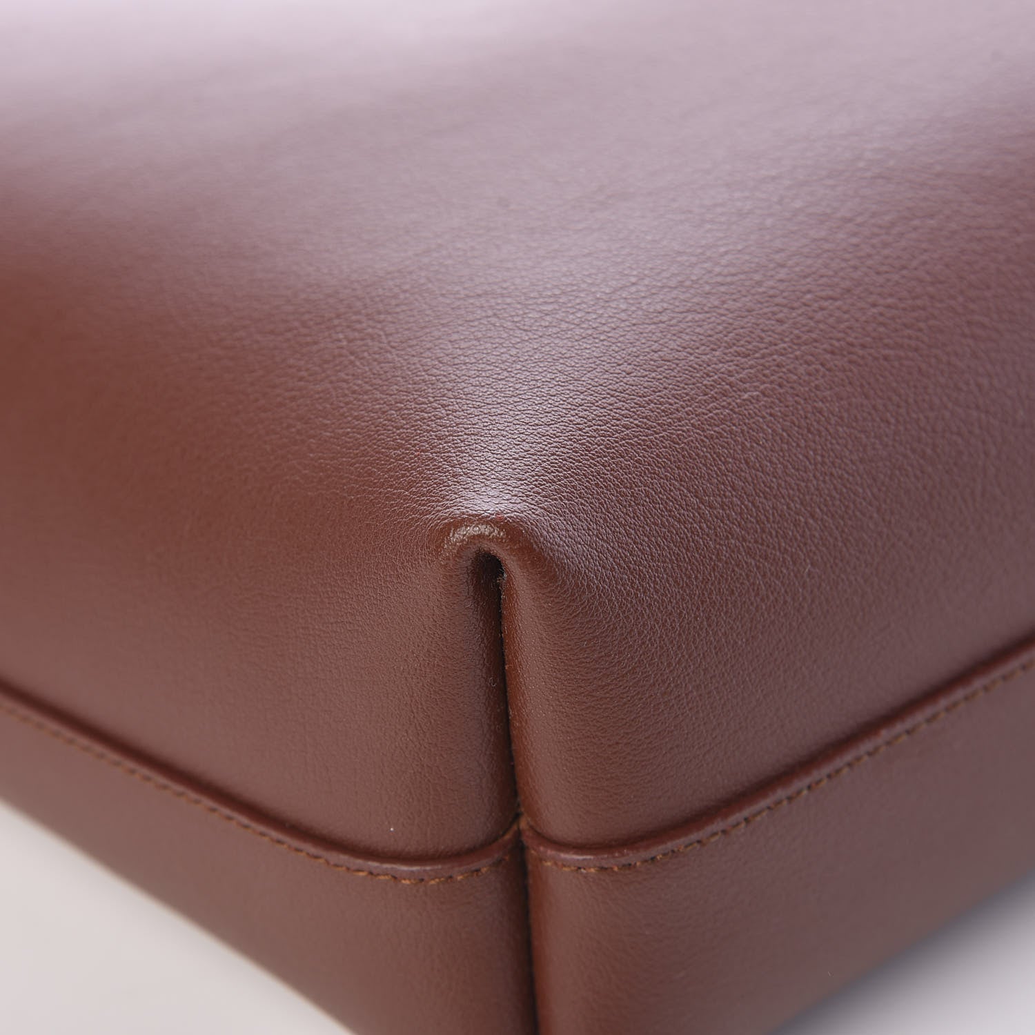 Saint Laurent Calfskin Medium Shopping Tote Old Brandy 12 of 13