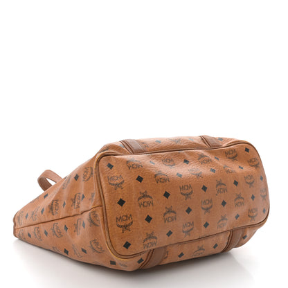 MCM Visetos Shopping Tote Cognac 4 of 13