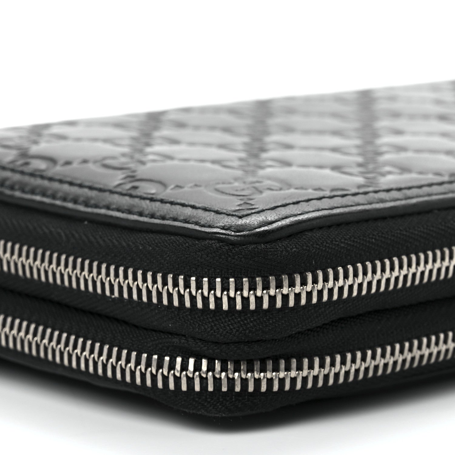 Gucci Guccissima Signature Travel Document Case Black 10 of 12