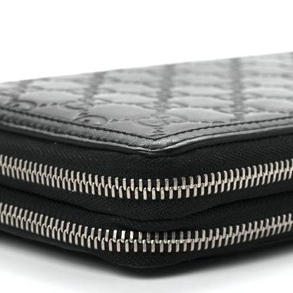 Gucci Guccissima Signature Travel Document Case Black 10 of 12