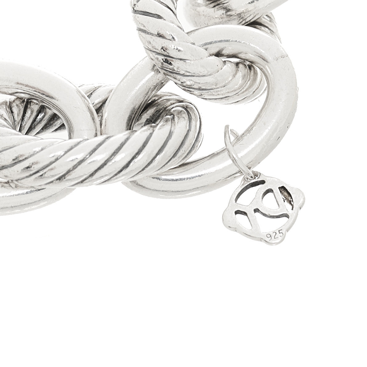 Sterling Silver 17mm Extra Large Oval Link Bracelet