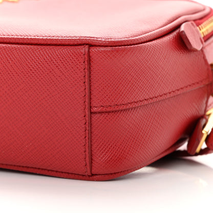 Prada Saffiano Mini Camera Crossbody Fuoco 11 of 16