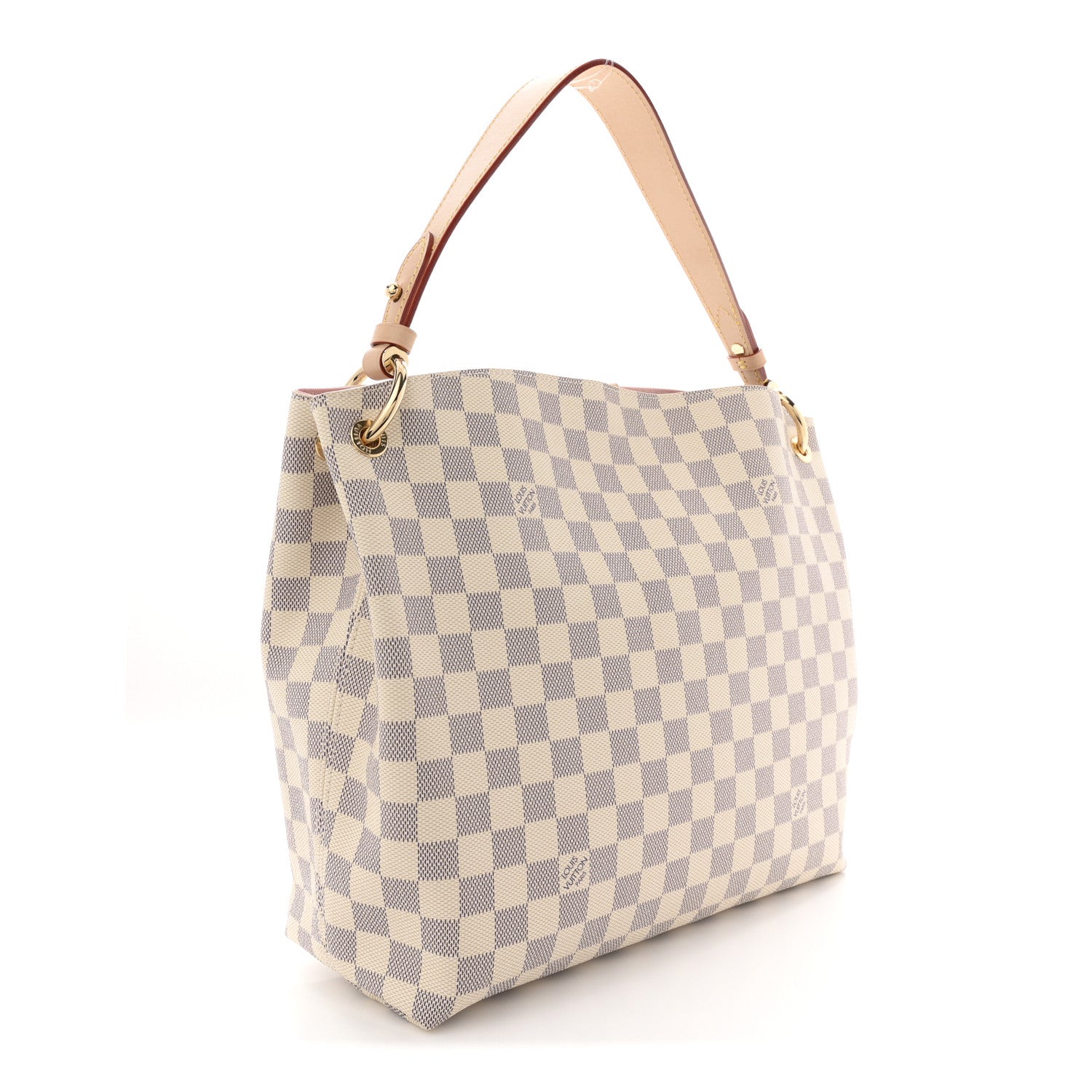 Louis Vuitton Damier Azur Graceful PM Rose Ballerine 3 of 9