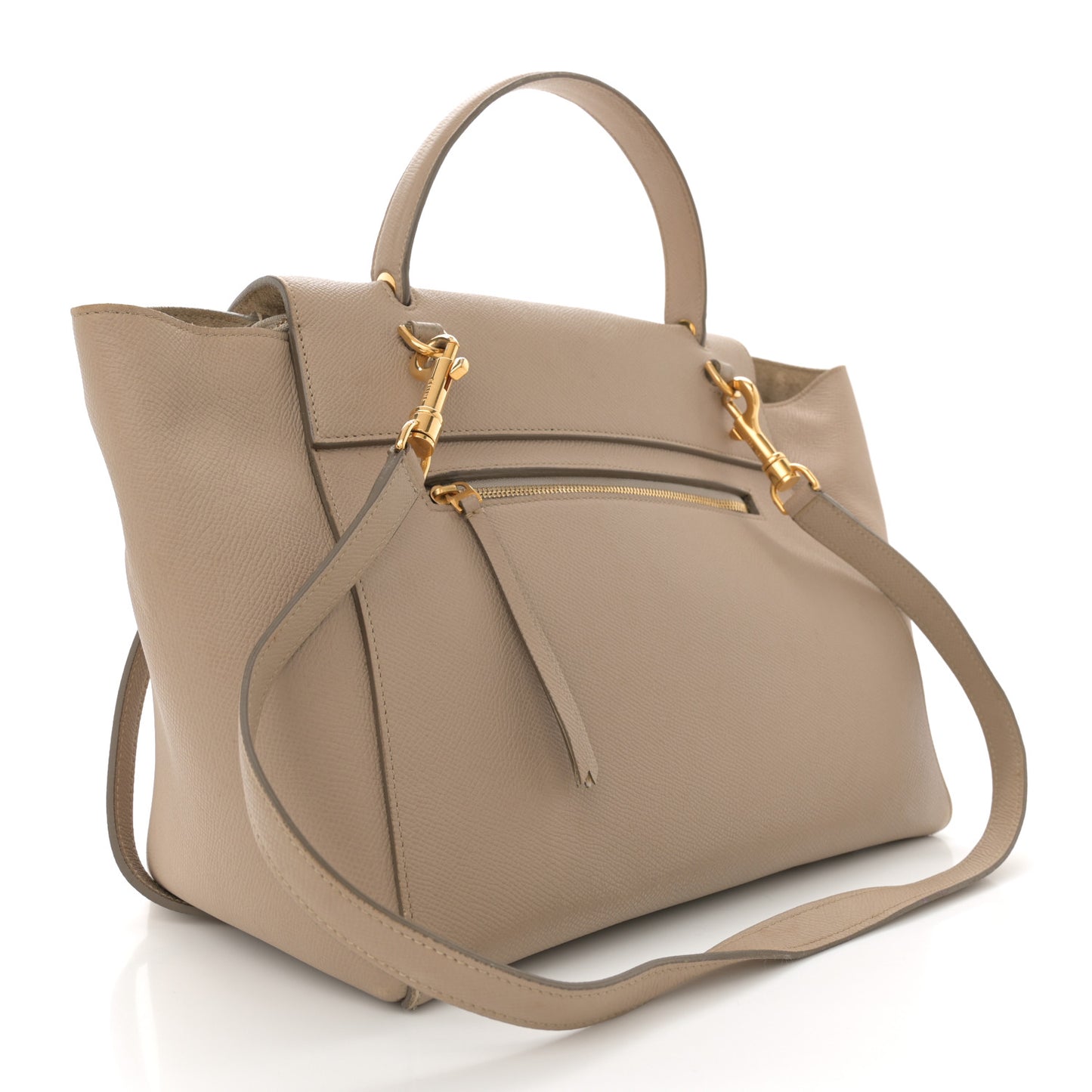 Grained Calfskin Mini Belt Bag Light Taupe