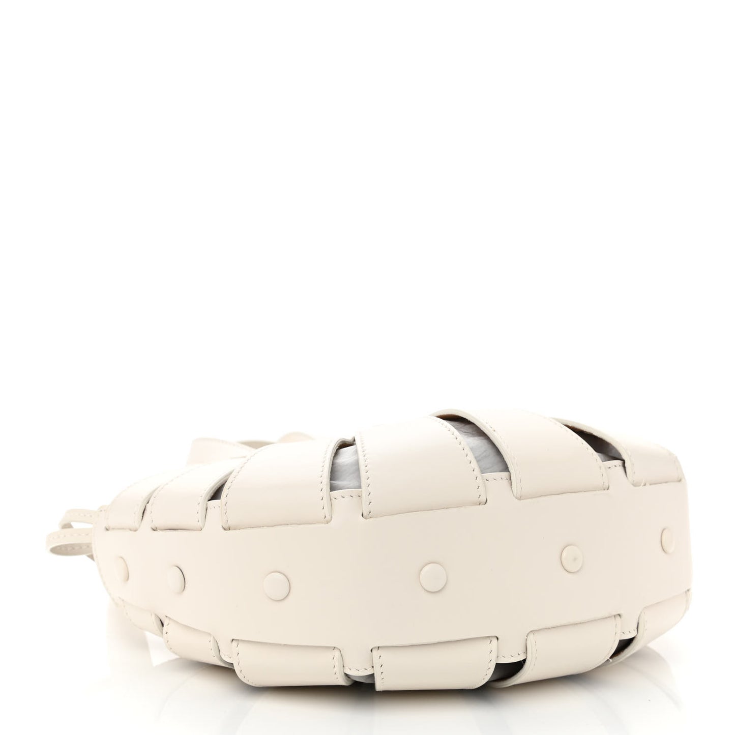 French Calfskin Small Shell White Frost
