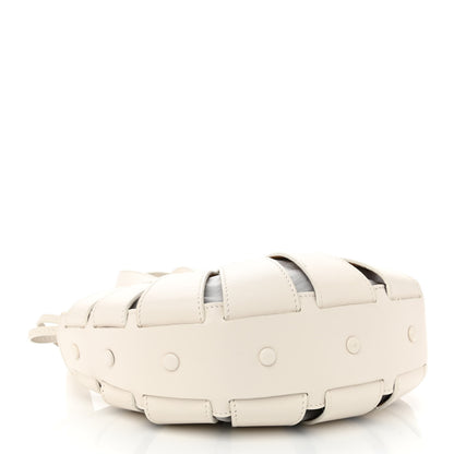 Bottega Veneta French Calfskin Small Shell White Frost 5 of 10