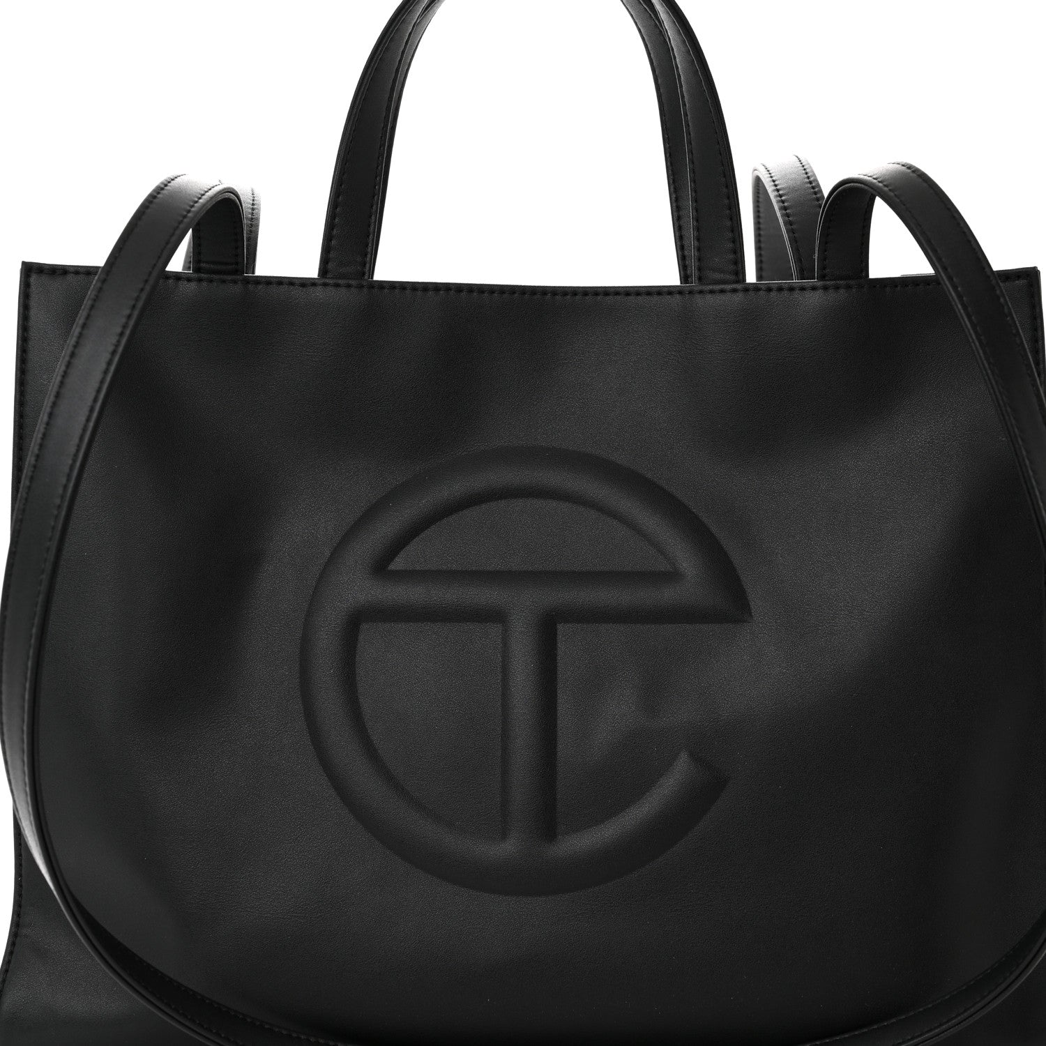 Telfar Vegan Leather Medium Shopping Bag Black 8 of 11