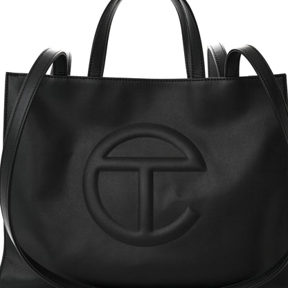 Telfar Vegan Leather Medium Shopping Bag Black 8 of 11