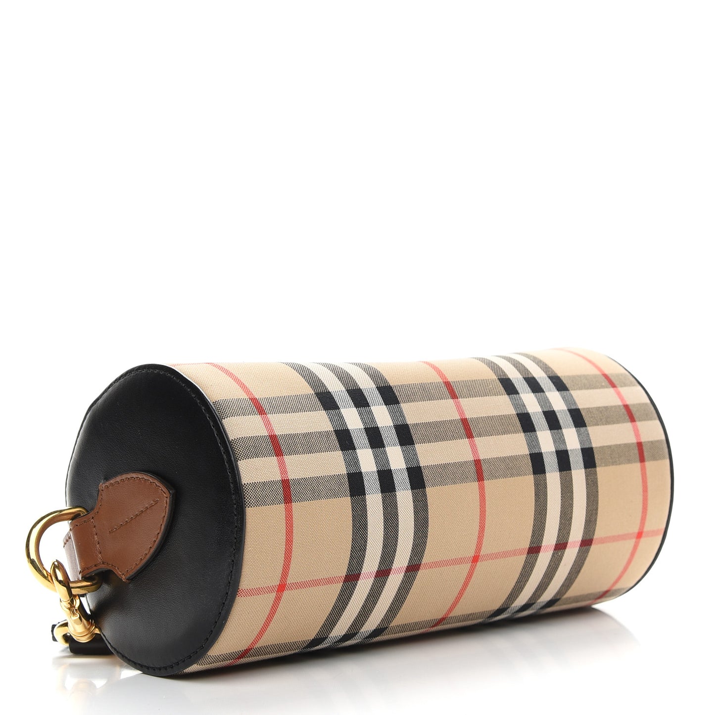 Vintage Check Calfskin Barrel Bag Archive Beige