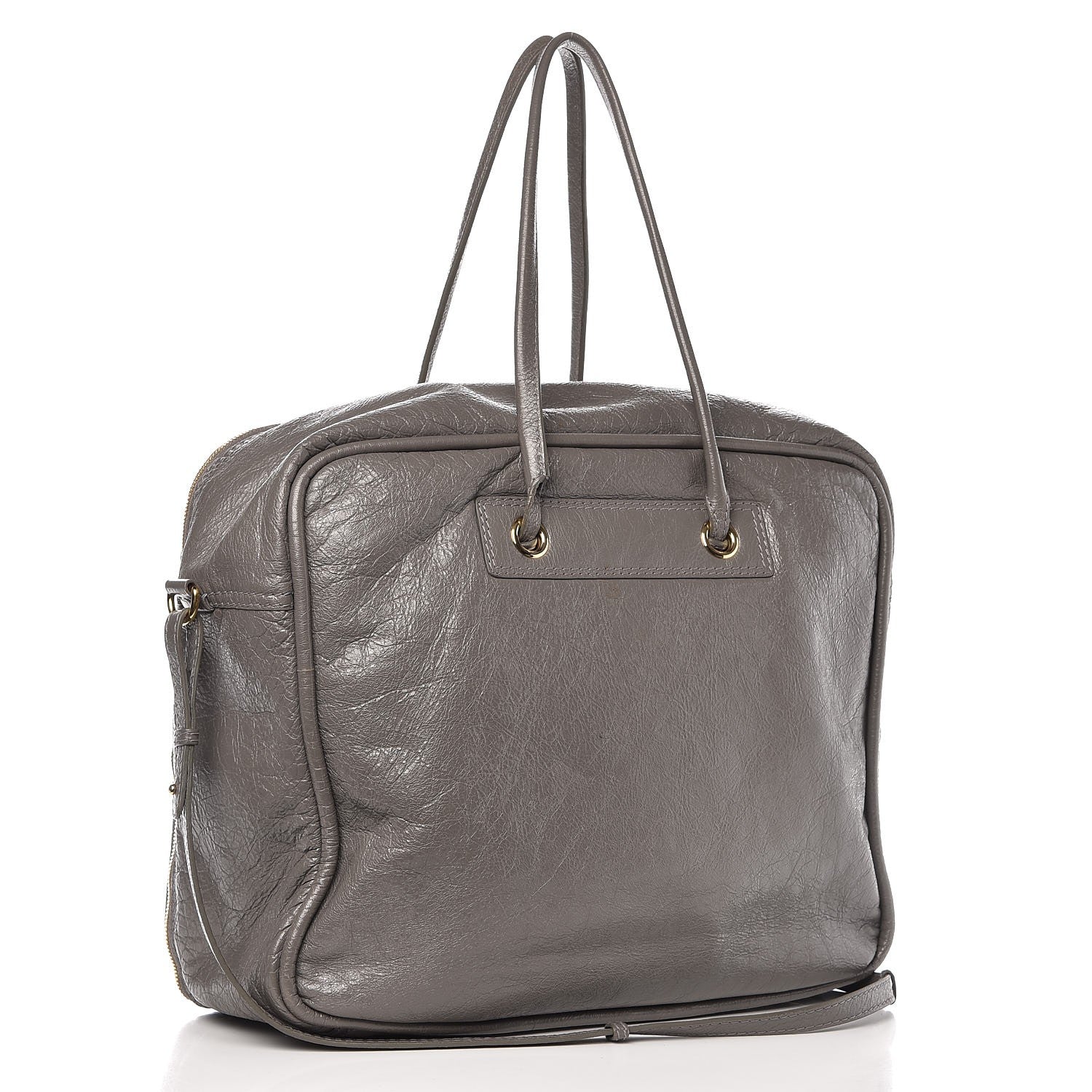 Balenciaga Agneau Medium Blanket Square Tote Grey 4 of 16