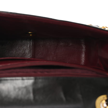 Chanel Lambskin Quilted Medium Square Flap Bag Black 5 of 10