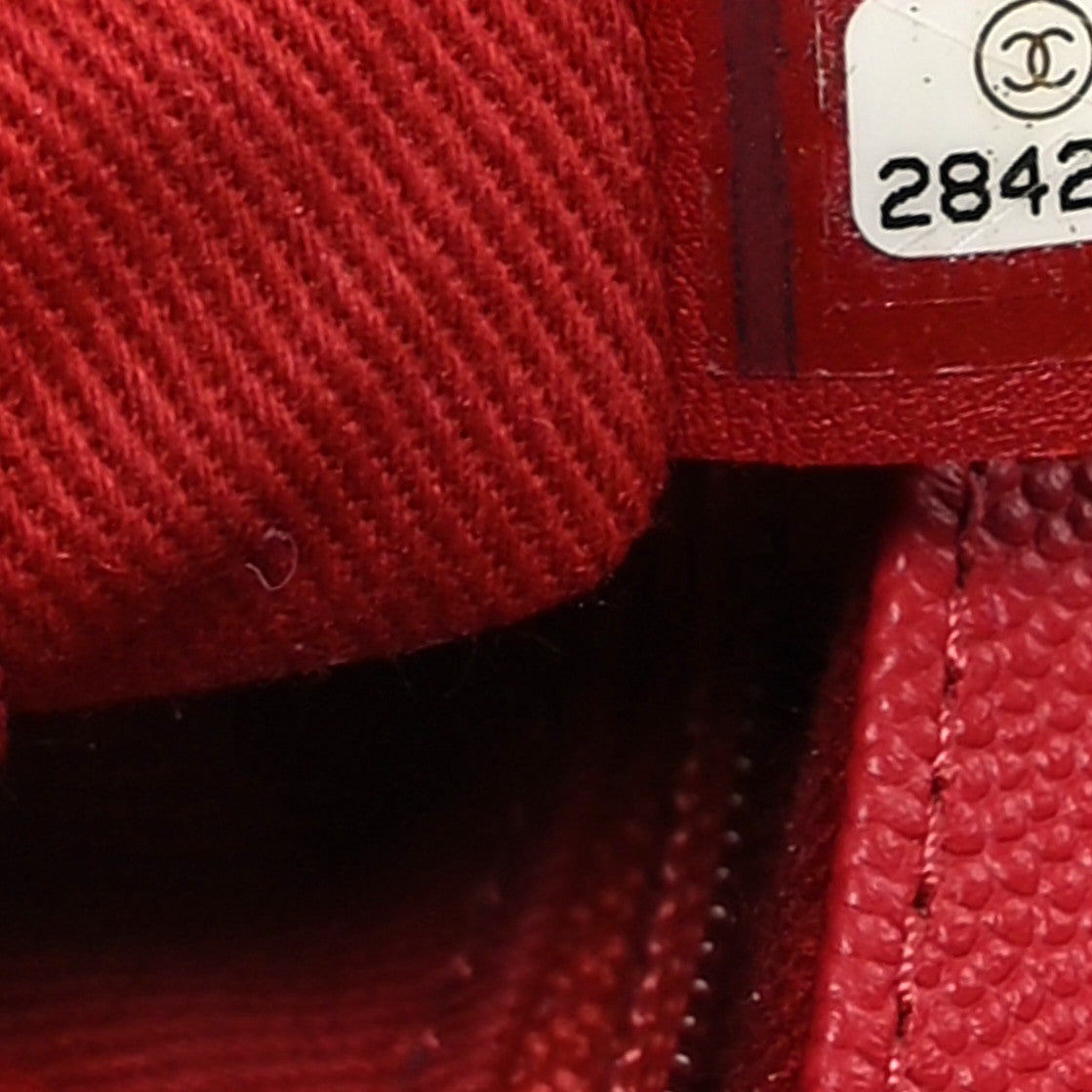 Chanel Caviar Quilted Medium Business Affinity Flap Red 7 of 9