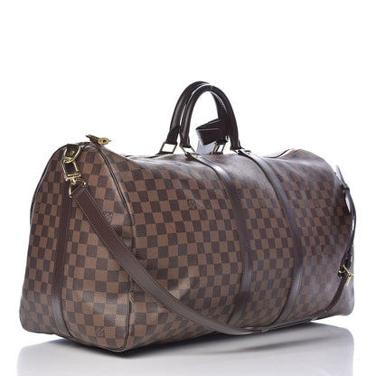 Louis Vuitton Damier Ebene Keepall Bandouliere 55 3 of 13