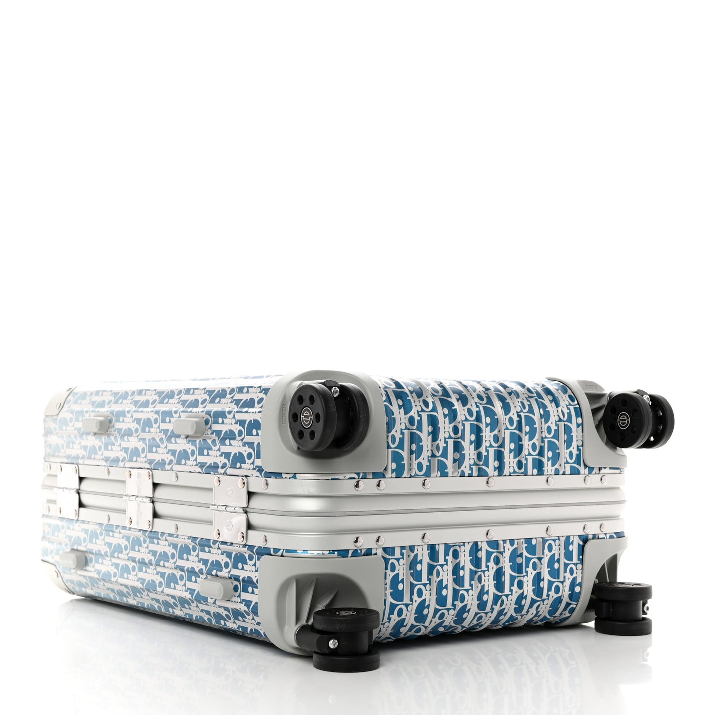 X RIMOWA Aluminum Gradient Cabin Luggage Blue Multi