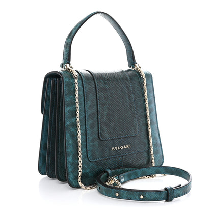 Bulgari Shiny Karung Serpenti Forever Top Handle Emerald Green 4 of 11