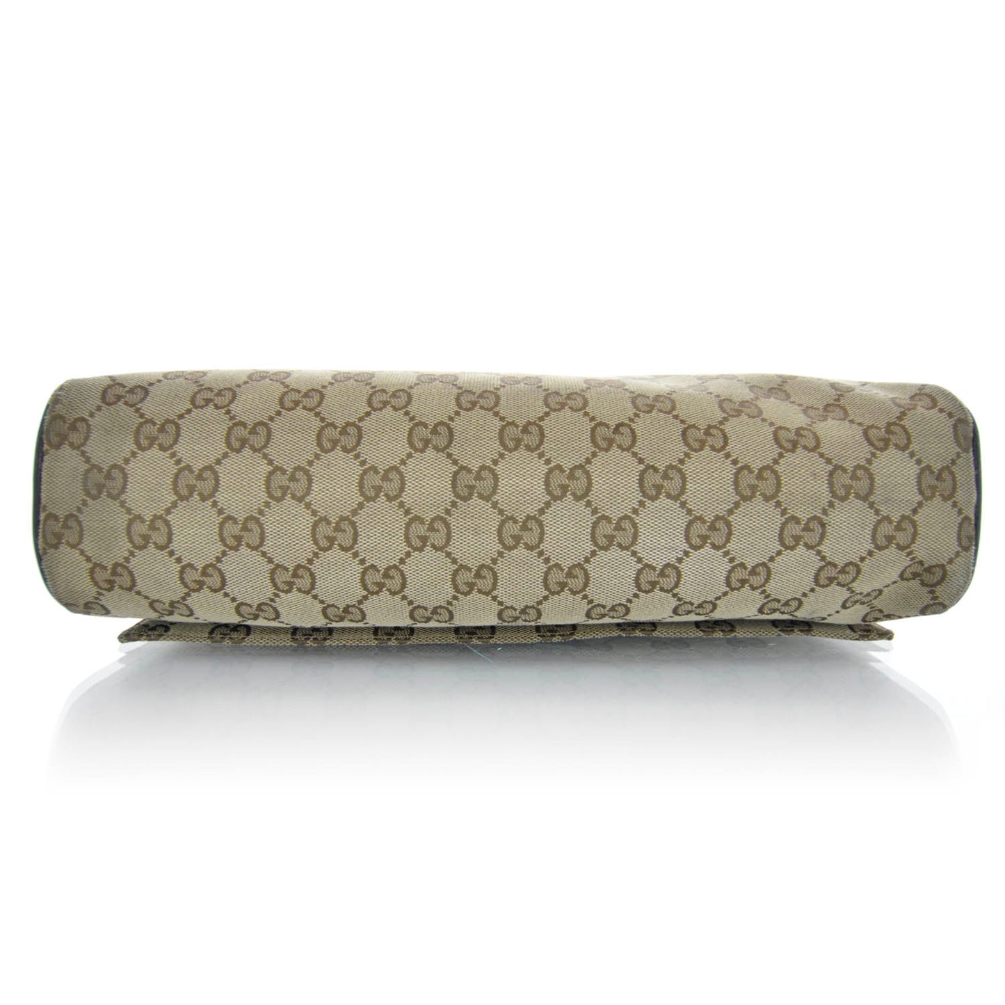 Monogram Small Flap Messenger Bag Beige Dark Brown