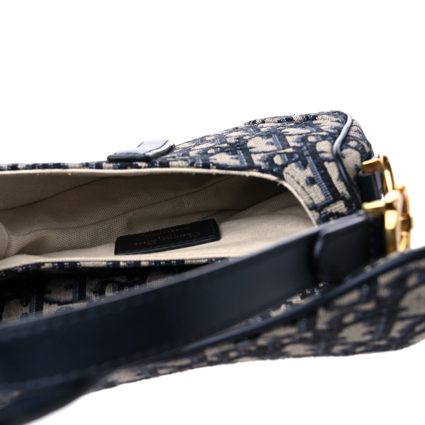 Oblique Mini Saddle Bag Blue