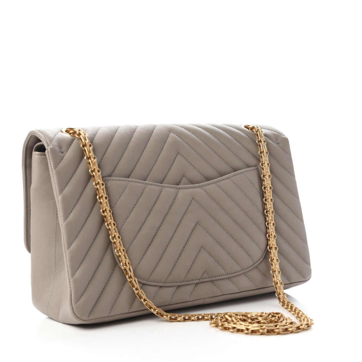 Calfskin Chevron Quilted 2.55 Reissue 226 Flap Grey