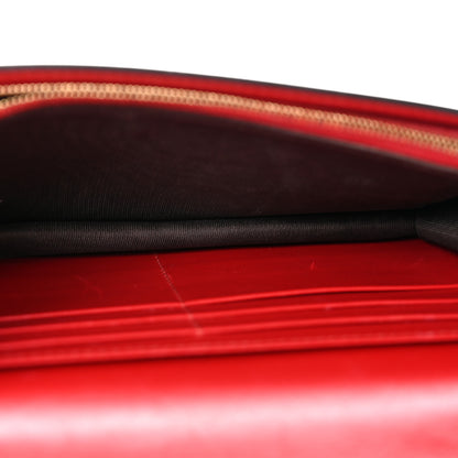 Gucci Guccissima Signature Bowy Chain Wallet Hibiscus Red 5 of 12