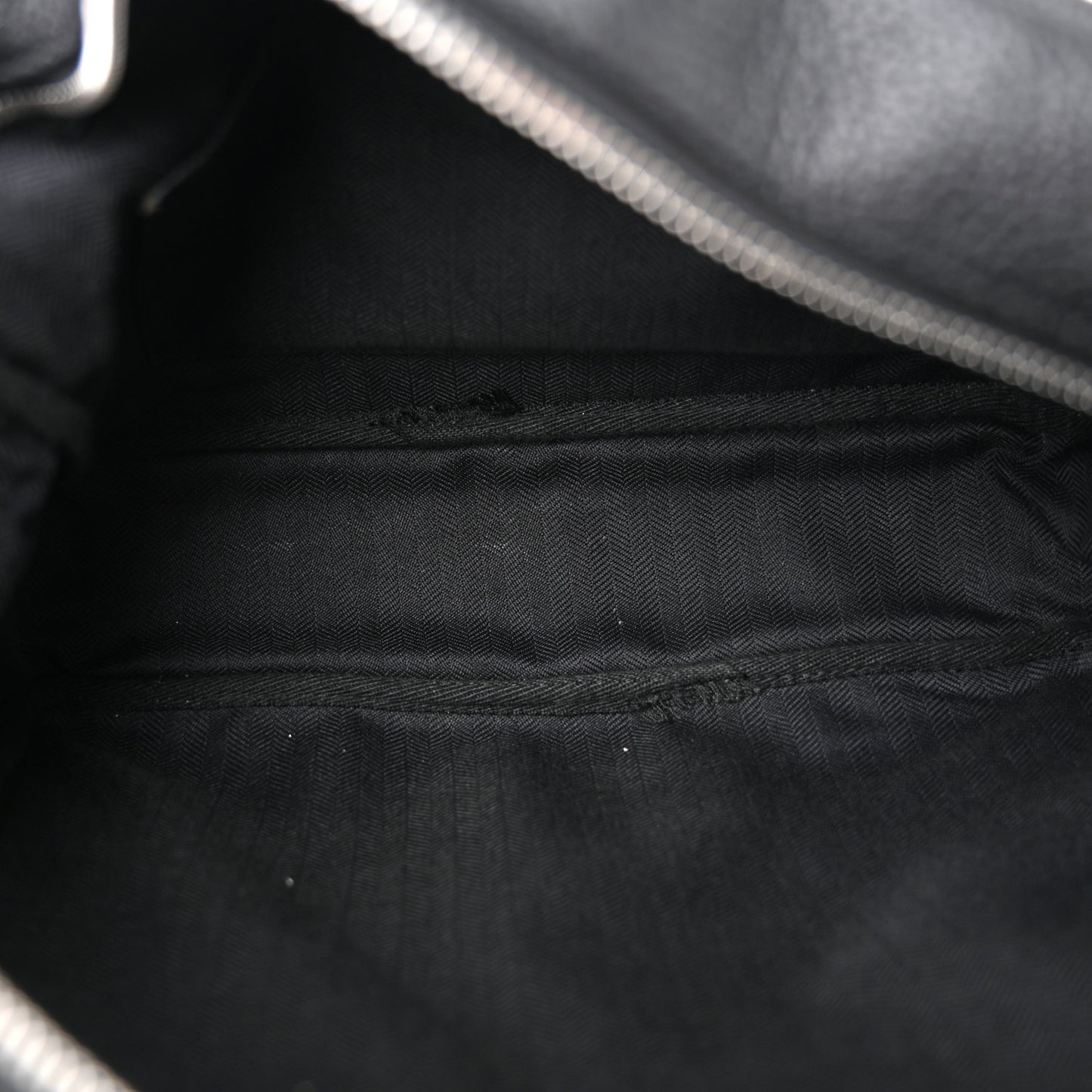 Soft Grained Calfskin Military Messenger Bag Black