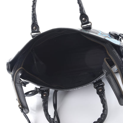 Balenciaga Agneau Graffiti All Over Classic Hardware S City Black Multicolor 5 of 7