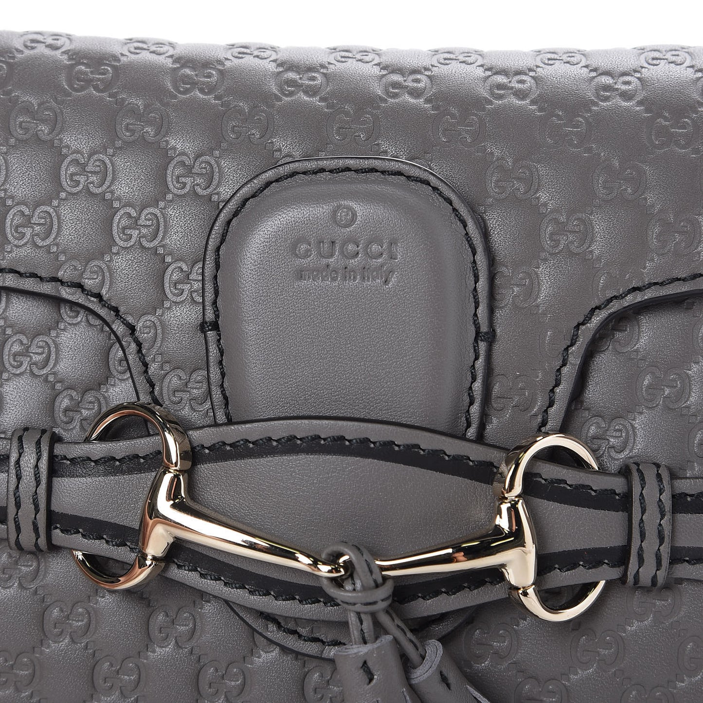 Soft Microguccissima Mini Emily Chain Shoulder Bag Loess