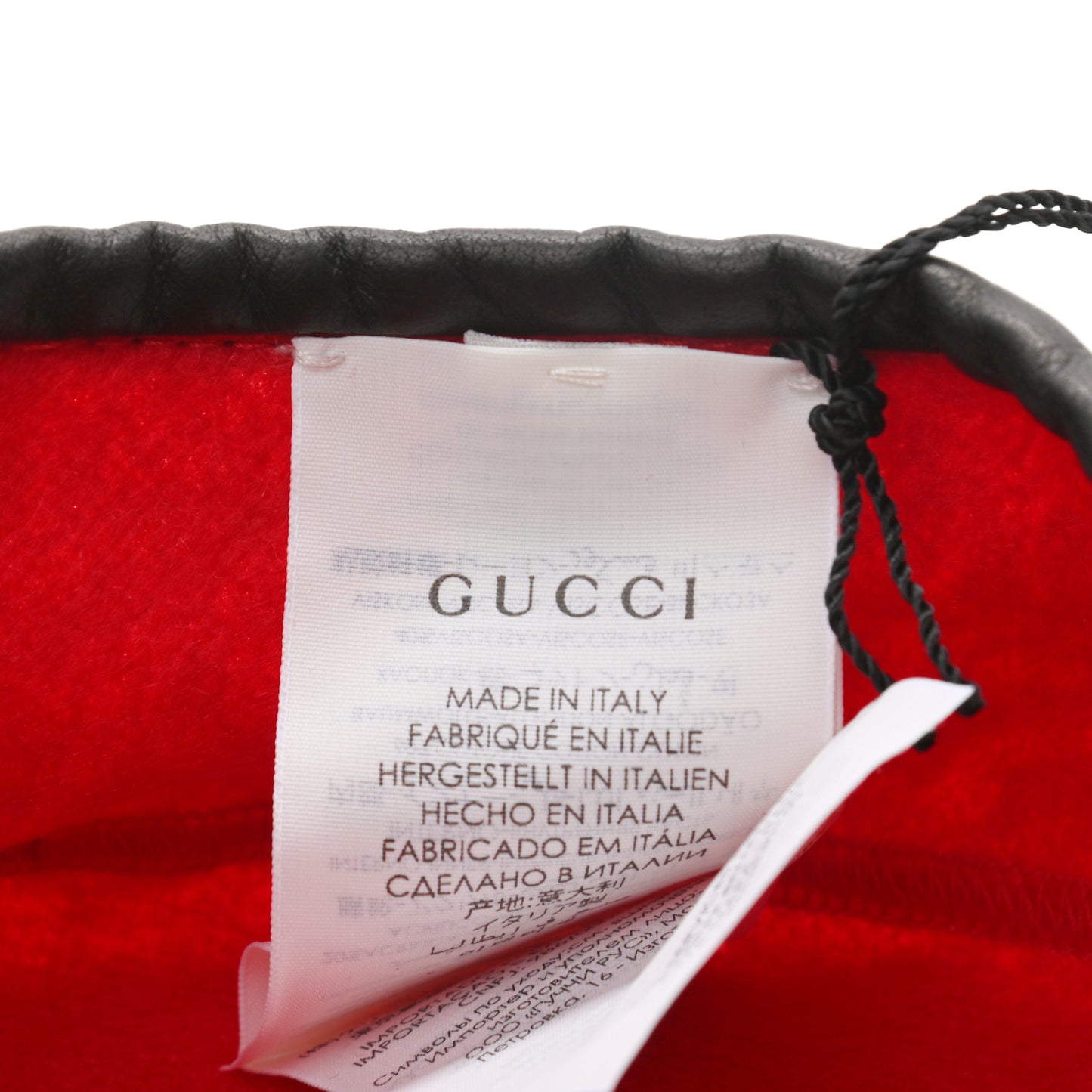 Felt Embroidered GG Patch Beret Hat Red