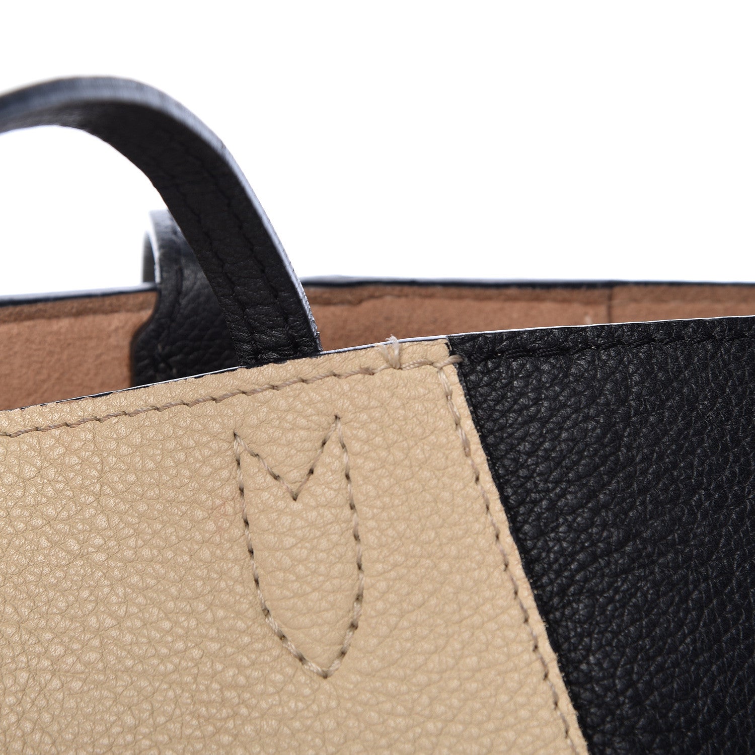 Louis Vuitton Calfskin Lockme Cabas Vanille Black 14 of 18