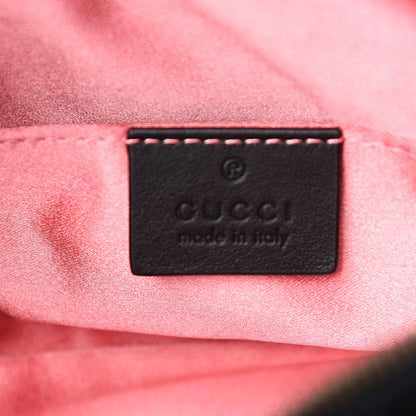 Gucci Velvet Matelasse GG Marmont Belt Bag 85 34 Black 5 of 8