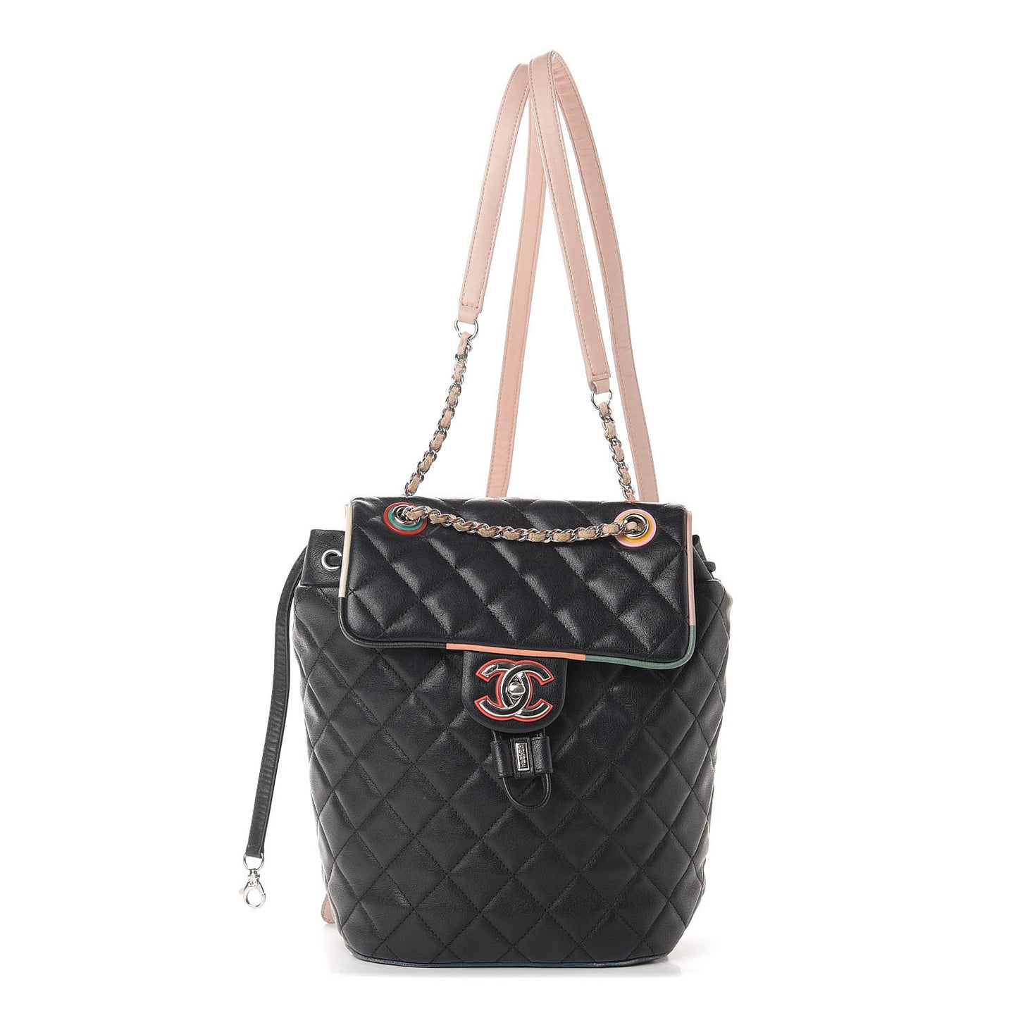 Lambskin Quilted Small Cuba Urban Spirit Backpack Black