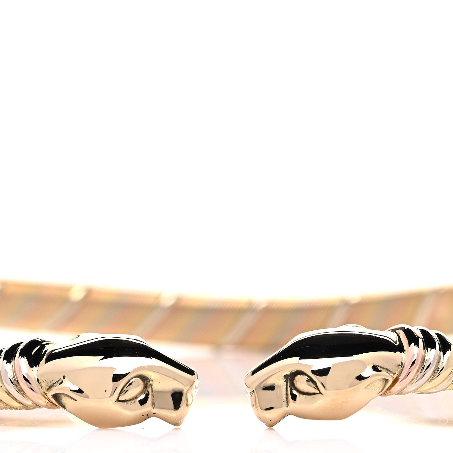 18K Pink Yellow White Gold Panthere De Cartier Collar Necklace