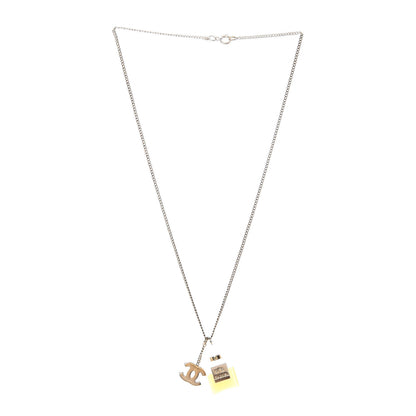 Chanel Resin Perfume Bottle CC Necklace 3 of 7