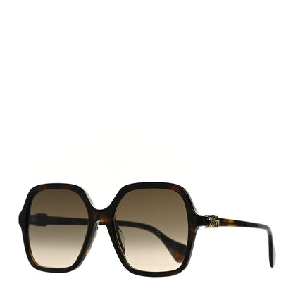Gucci Acetate Oversize Rectangle Frame GG1072SA Sunglasses Shiny Solid Tortoise 1 of 6