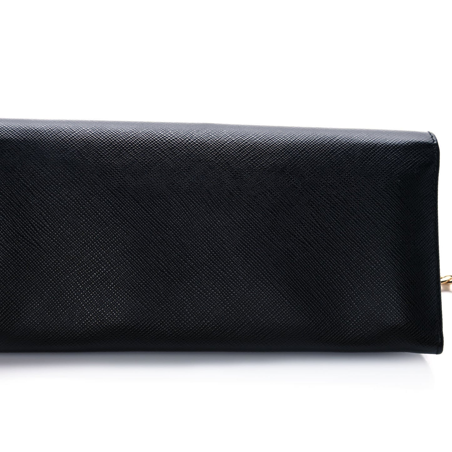 Saffiano Lux Chain Wallet Black