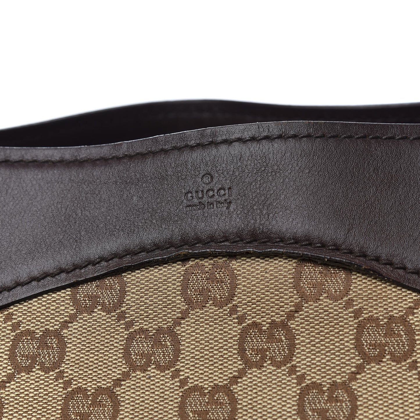 Monogram Braided Tote Dark Brown
