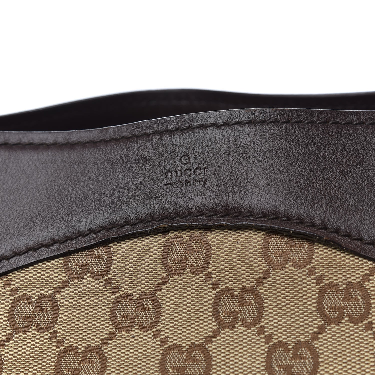 Gucci Monogram Braided Tote Dark Brown 9 of 9