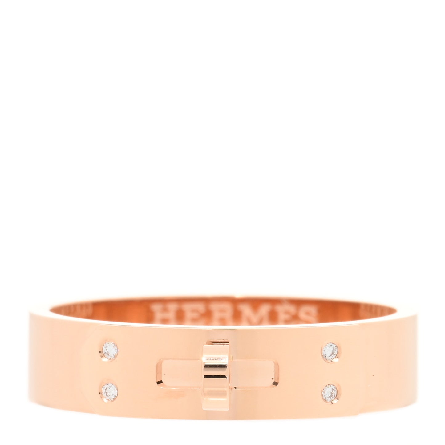 18K Rose Gold Diamond PM Kelly Ring 59 8.75