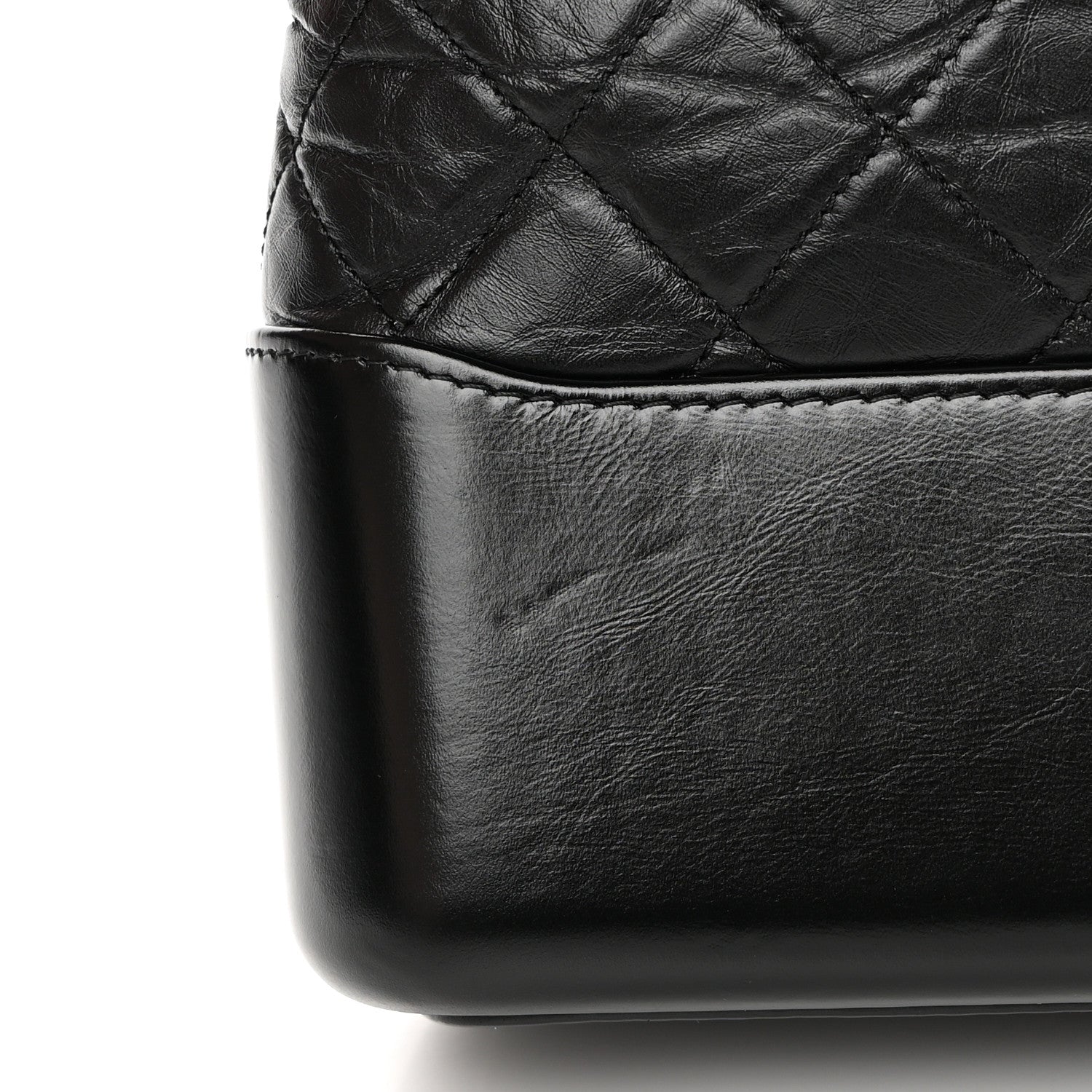 Chanel Aged Calfskin Quilted Medium Gabrielle Hobo Black 11 of 16