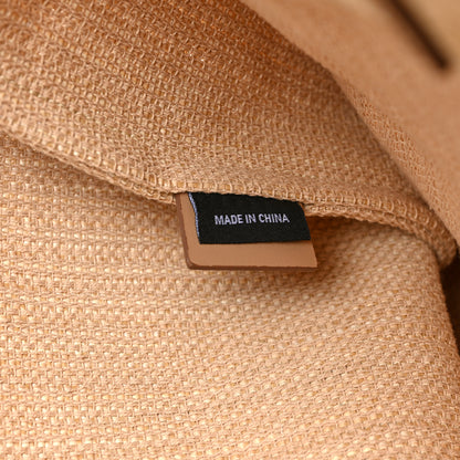 Prada Raffia Logo Tote Naturale 7 of 9