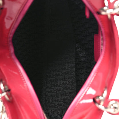 Christian Dior Patent Cannage Large Lady Dior Fuchsia 4 of 16