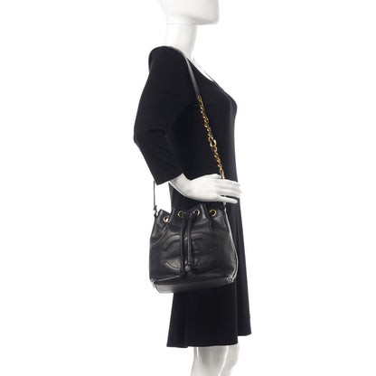 Chanel Caviar CC Drawstring Shoulder Bag Black 2 of 12